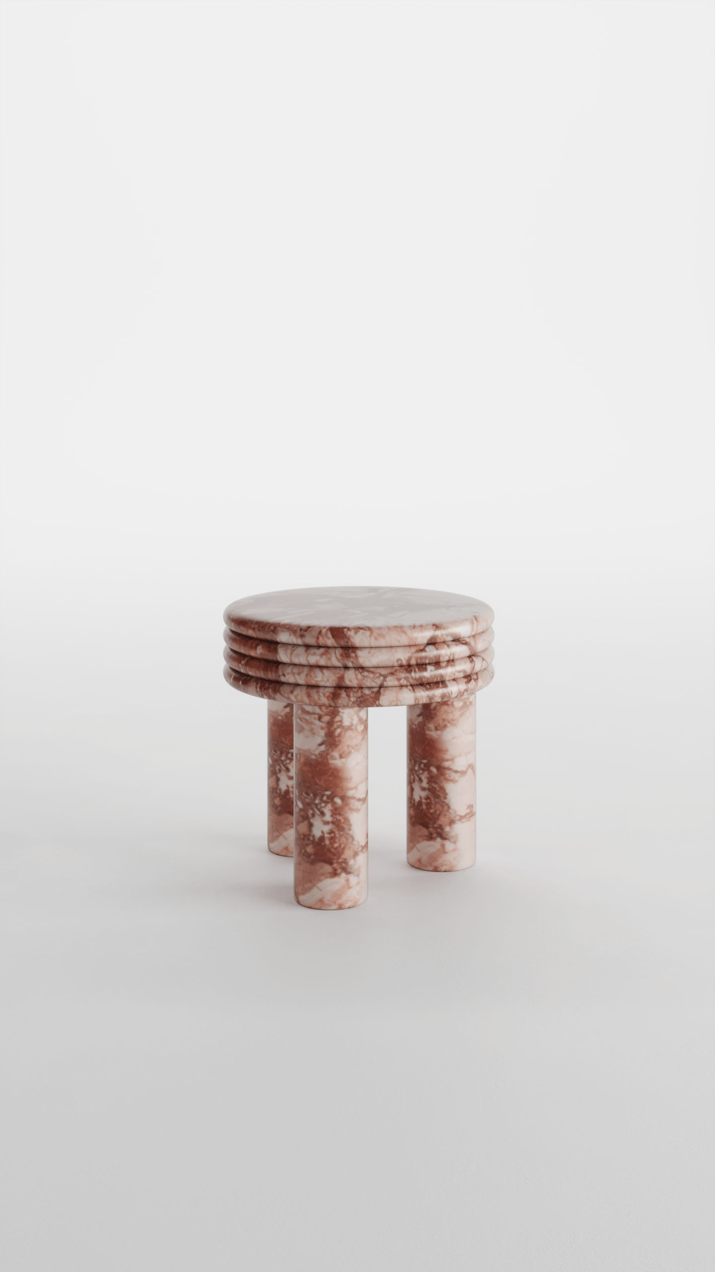 Sangria End Table - Breccia Pernice marble