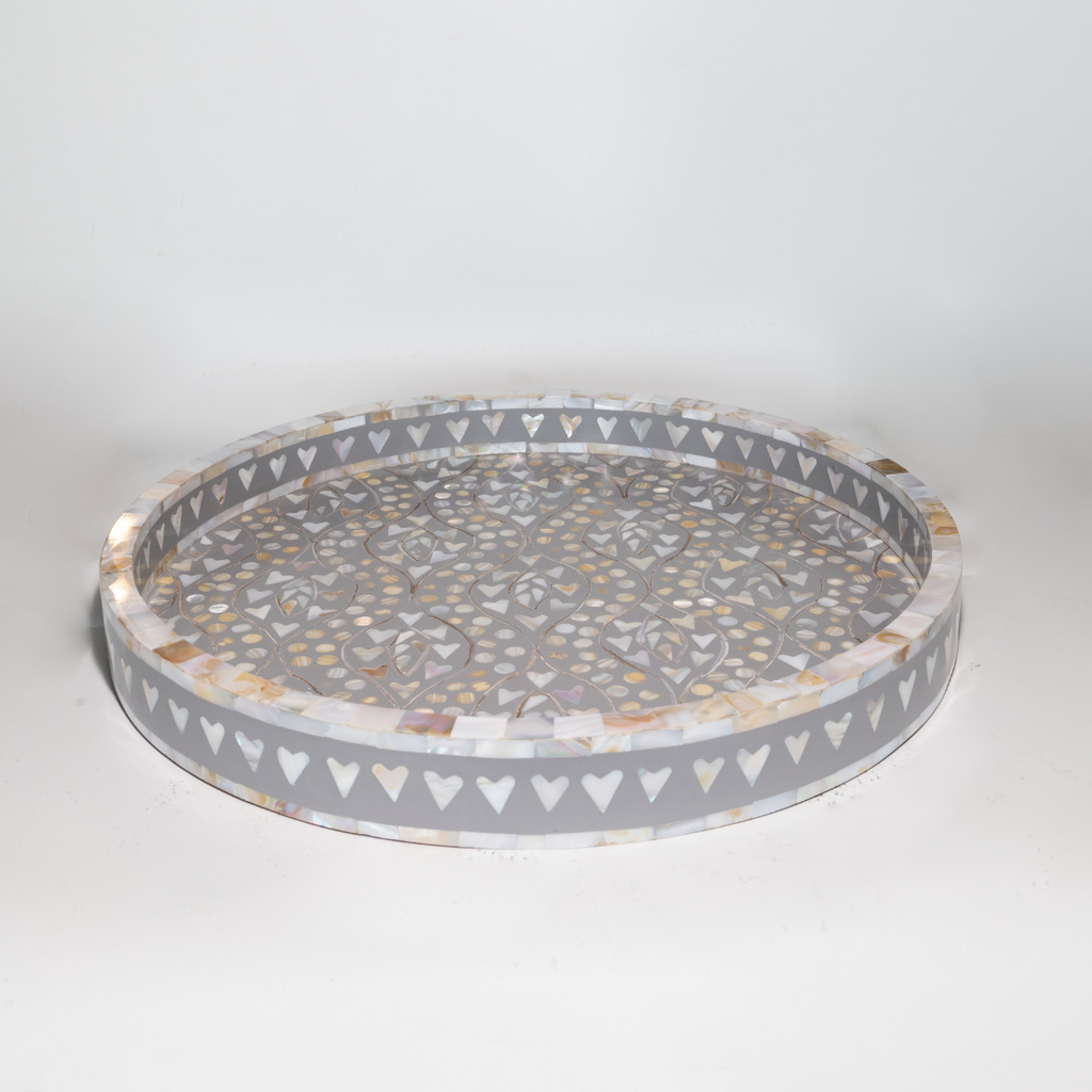 Amor Inlay Tray in Grey