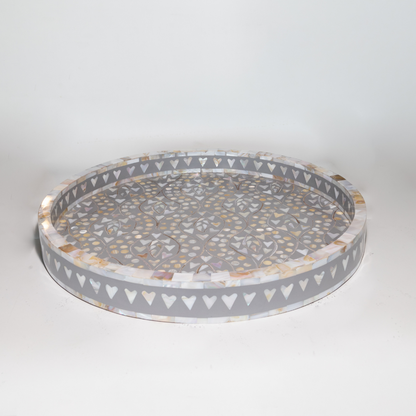 Amor Inlay Tray in Grey