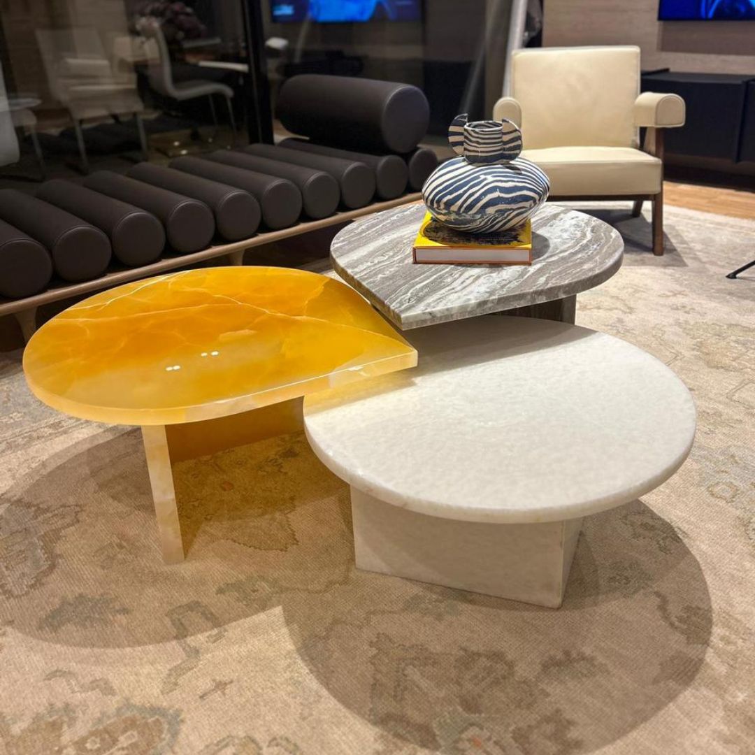 The Droplet Set of Three Coffee Tables