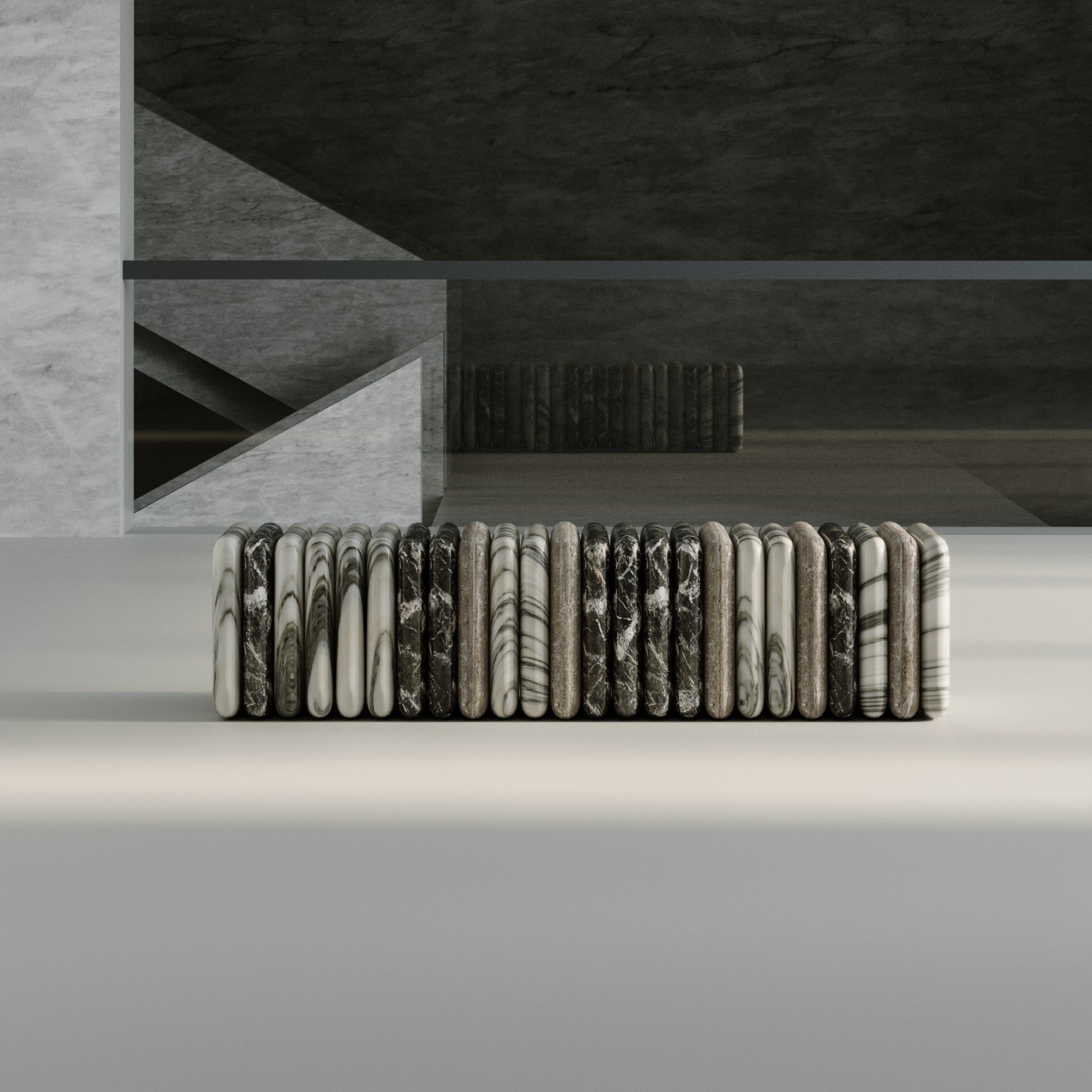 Riva Marble Bench