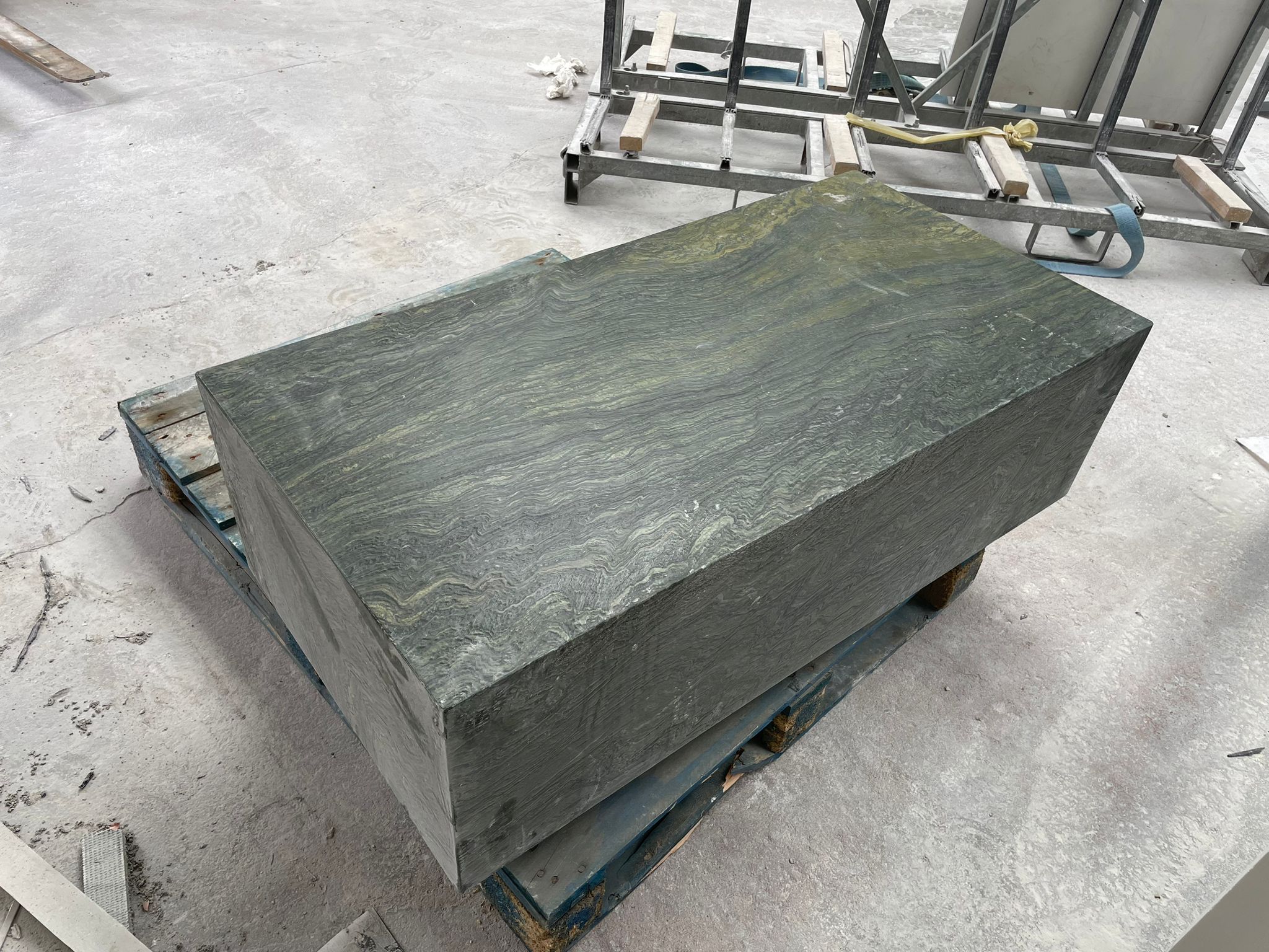 Green Marble Plinth Table