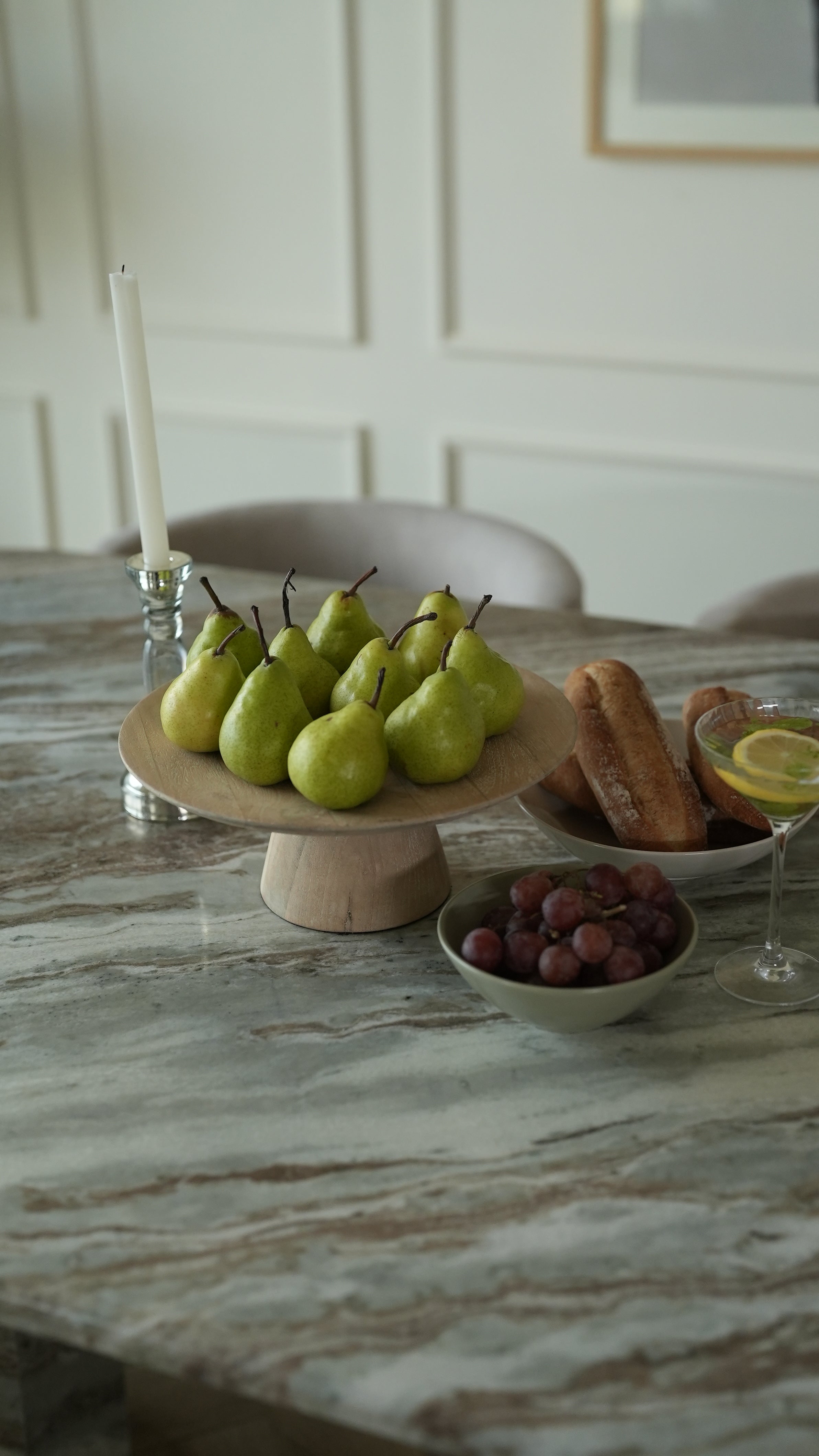 FANTASY BROWN MARBLE DINING TABLE