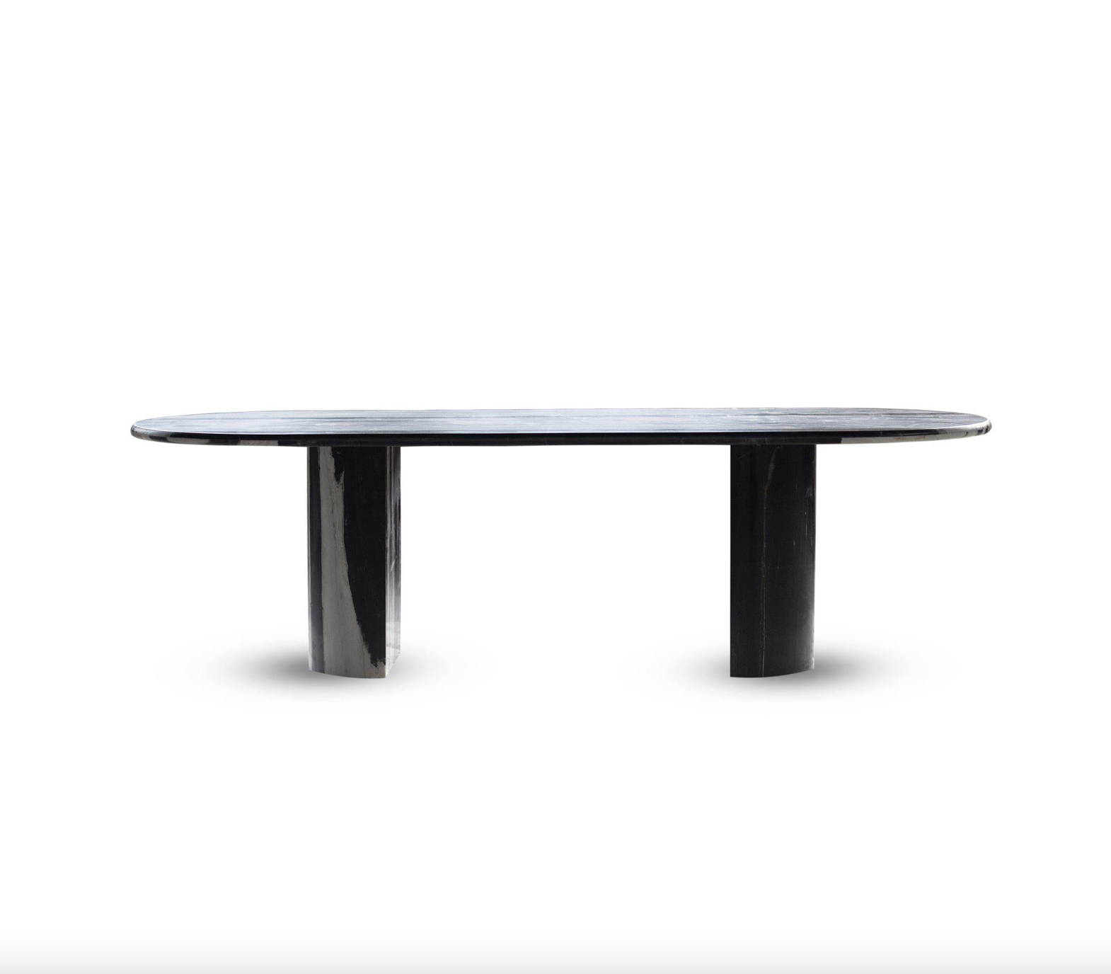 Majestic Panda Marble Dining Table