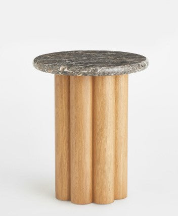 Norway end Table - Oak + Grey