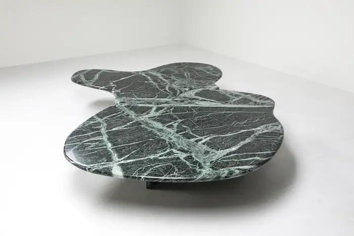 Organic Green Marble Coffee Tables - Set of two