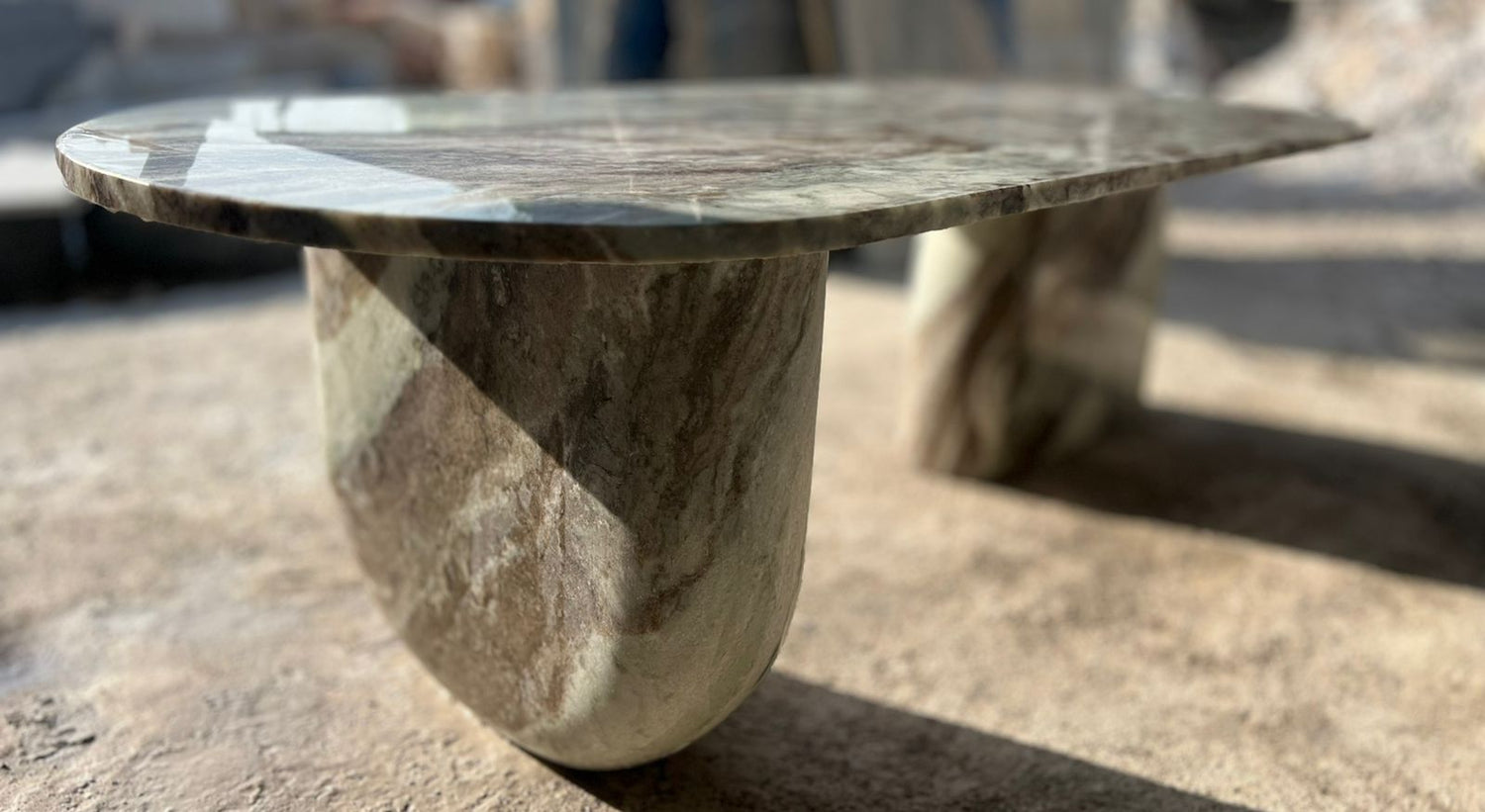 Fantasy Brown Marble Coffee Table