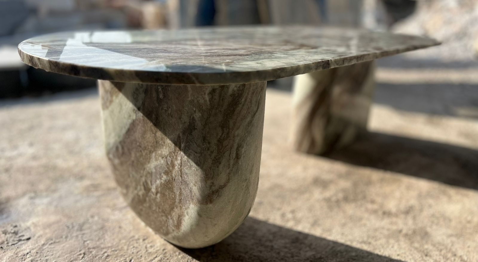 Fantasy Brown Marble Coffee Table