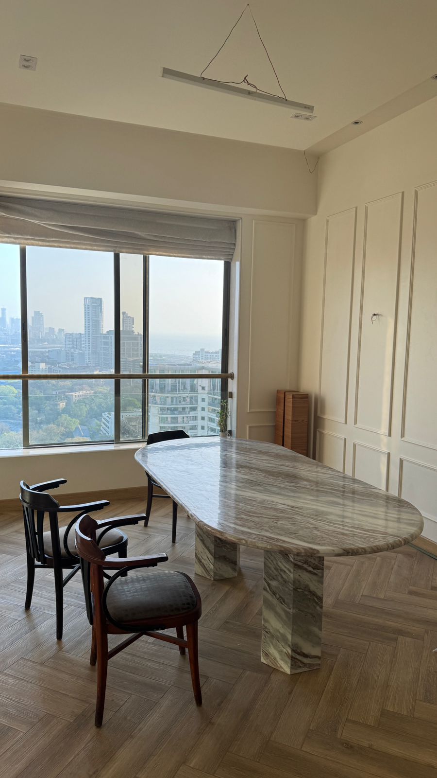 FANTASY BROWN MARBLE DINING TABLE