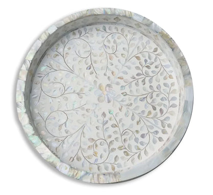 White Mother of Pearl Garden Tray