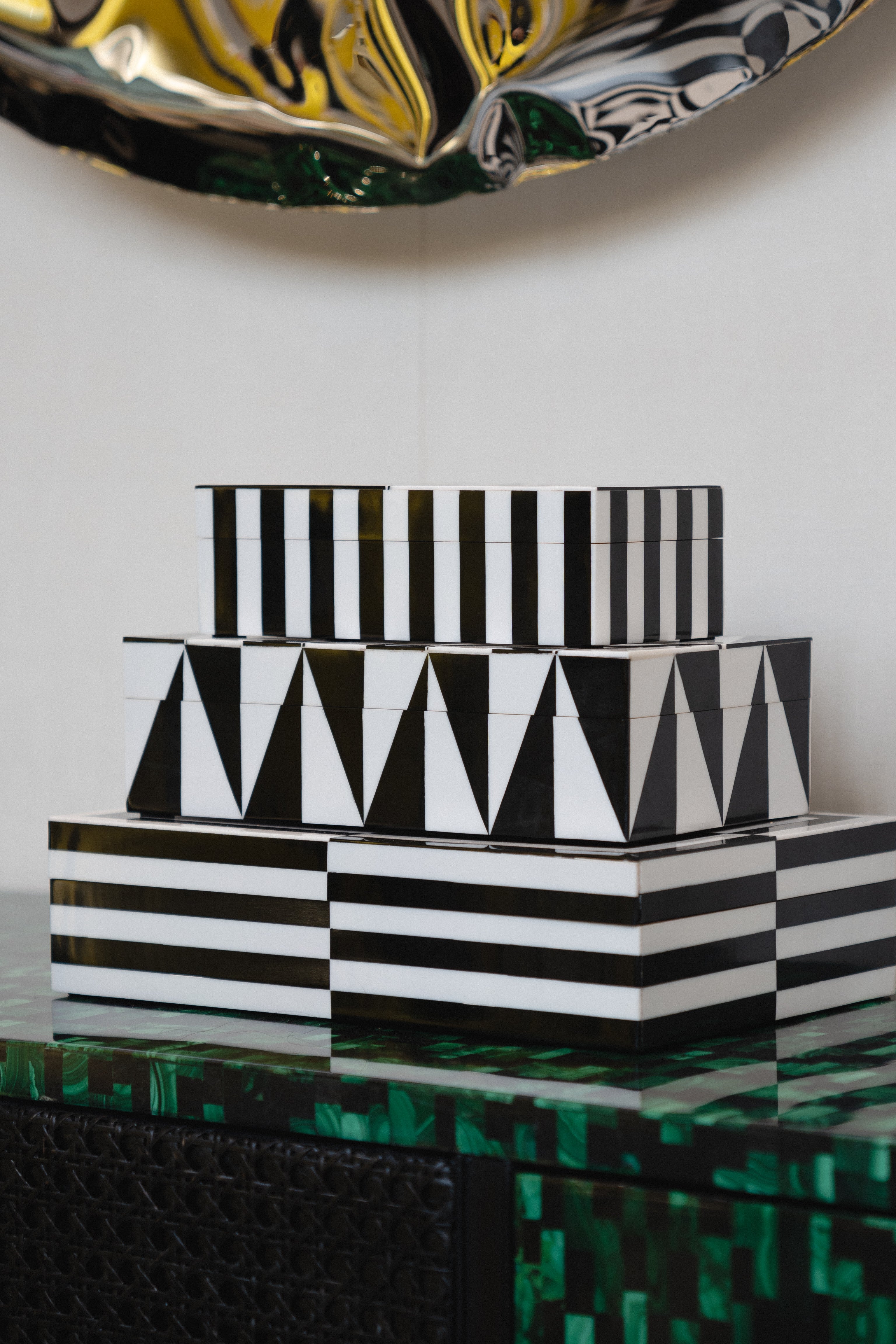 Set of Art Lacquer Boxes - Decorative Boxes