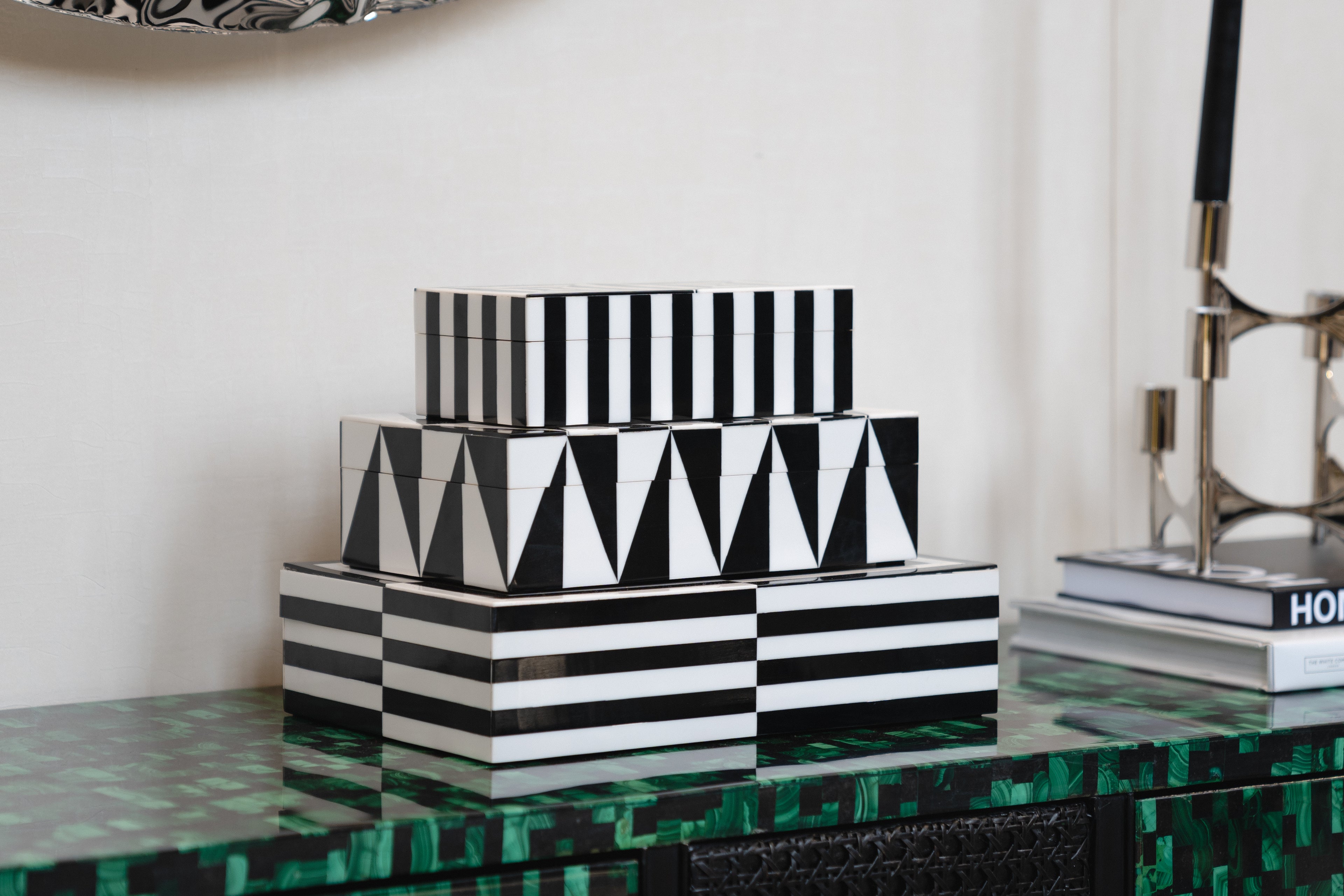 Set of Art Lacquer Boxes - Decorative Boxes