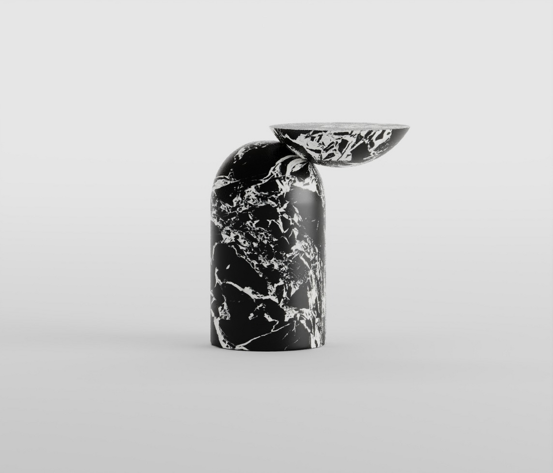 Noir Grand Marble End Table