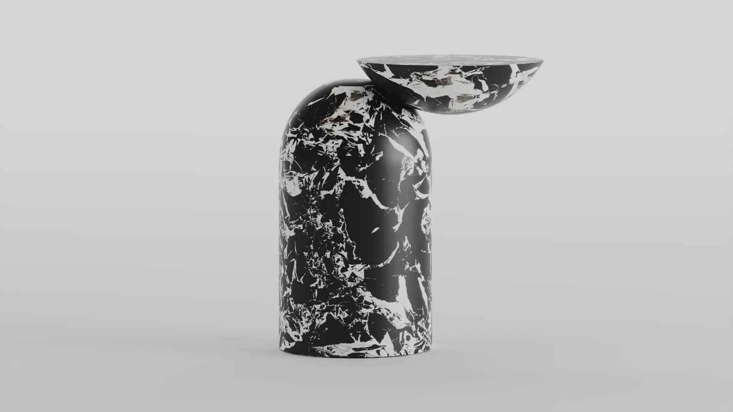 Noir Grand Marble End Table