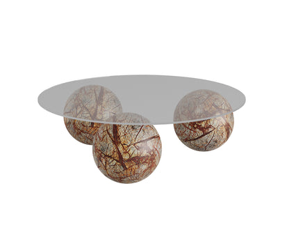 Globe Lux Coffee Table with Glass Top
