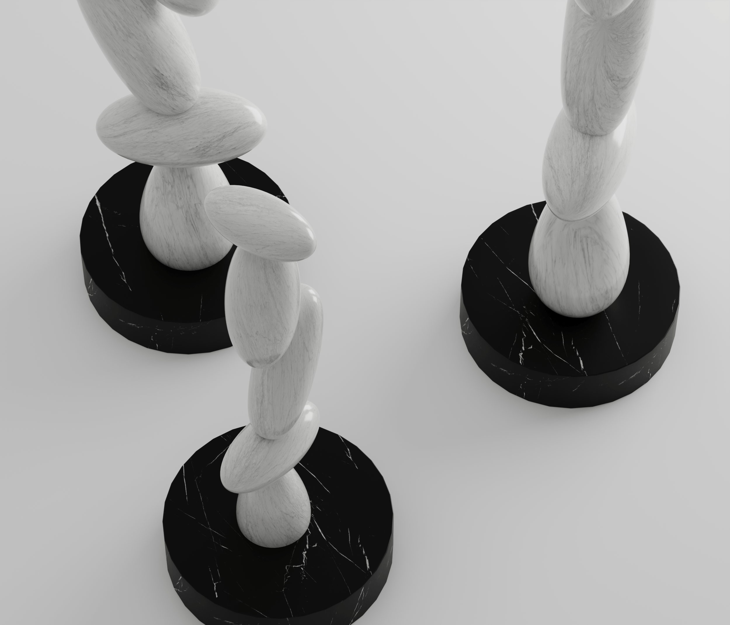 Ivory Elegance Marble Totem