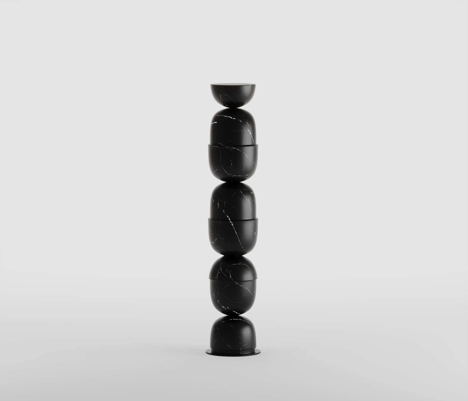 Noir Pillars Marble Totem