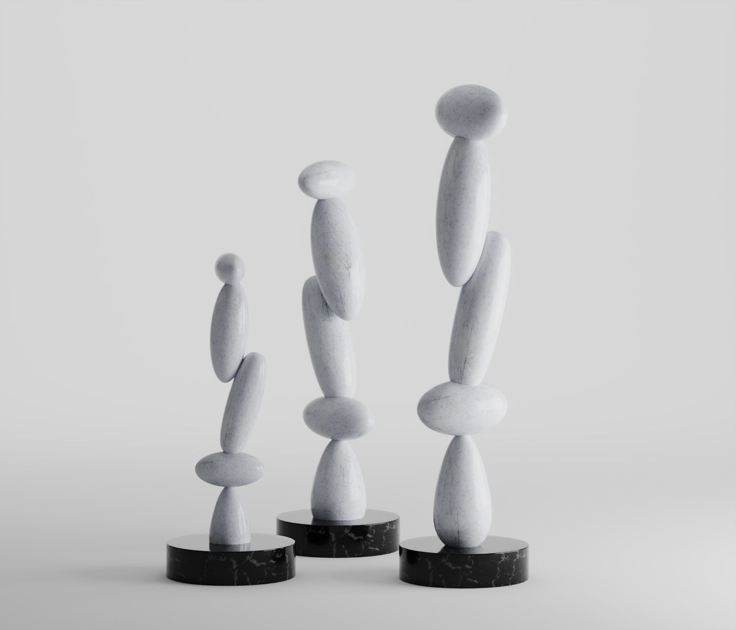 Ivory Elegance Marble Totem