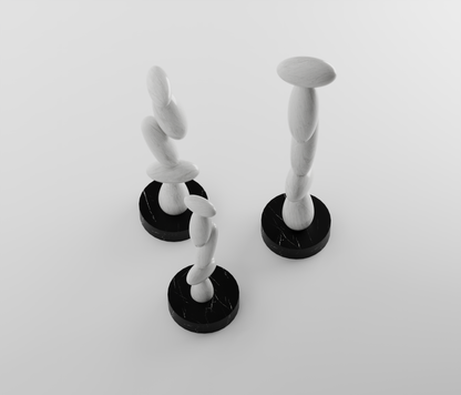 Ivory Elegance Marble Totem