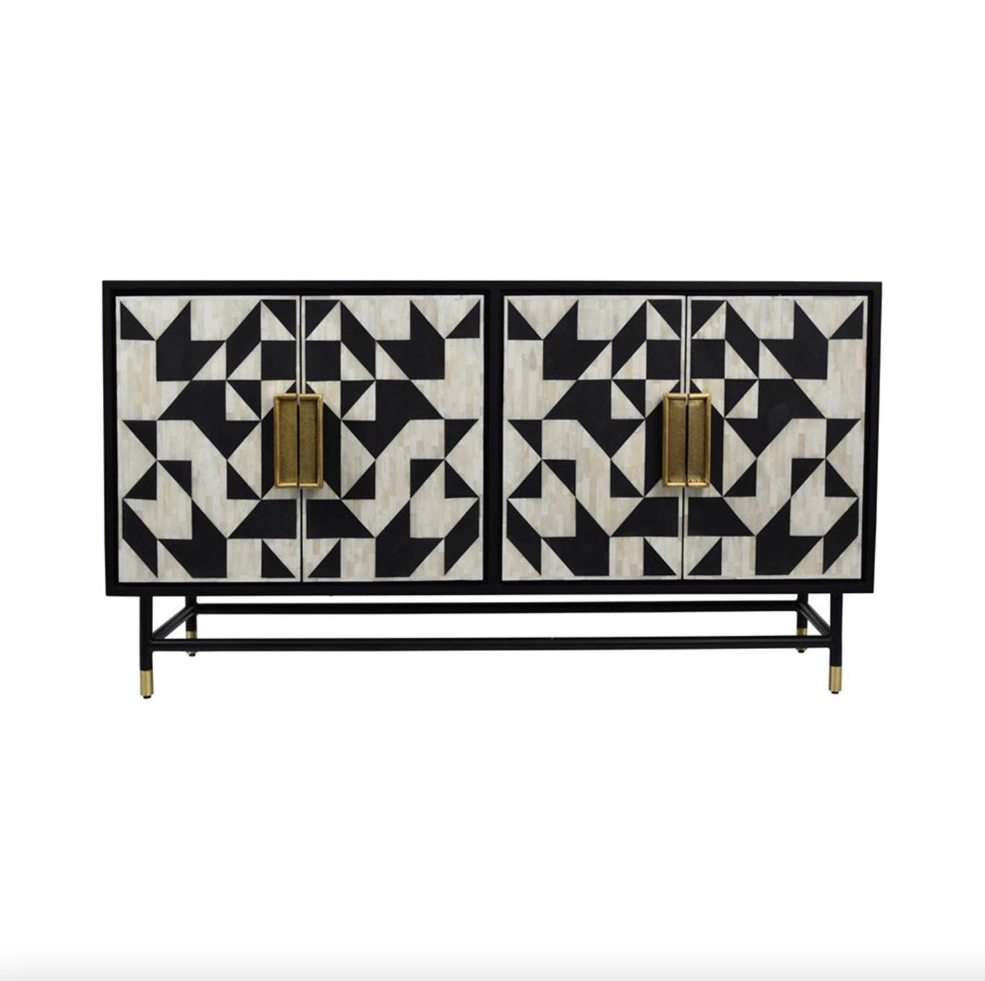 Noir Inlay Buffet Storage Cabinet - Ziba Homes