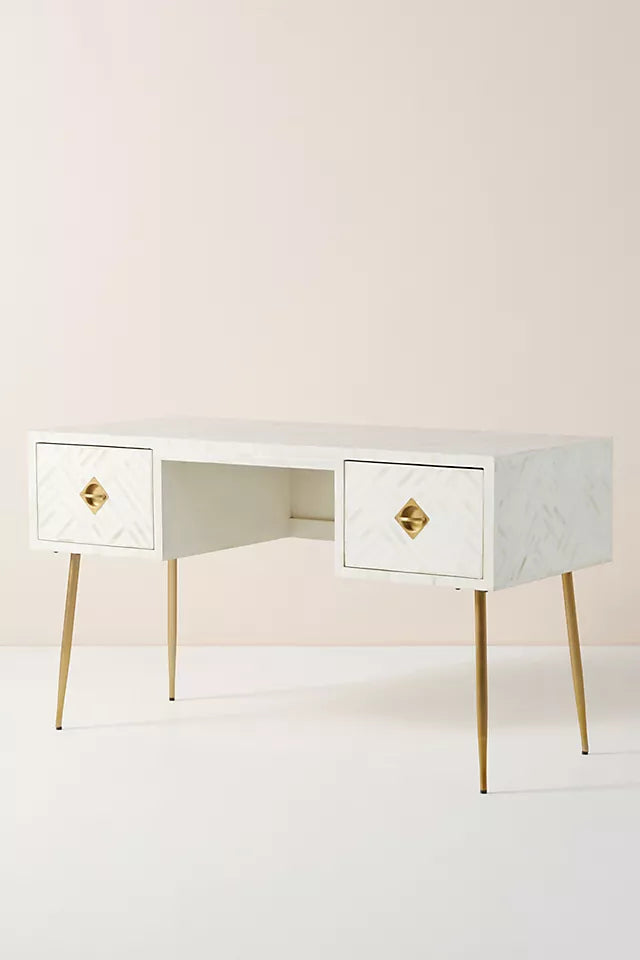 Mist Inlay Console Desk - Ziba Homes