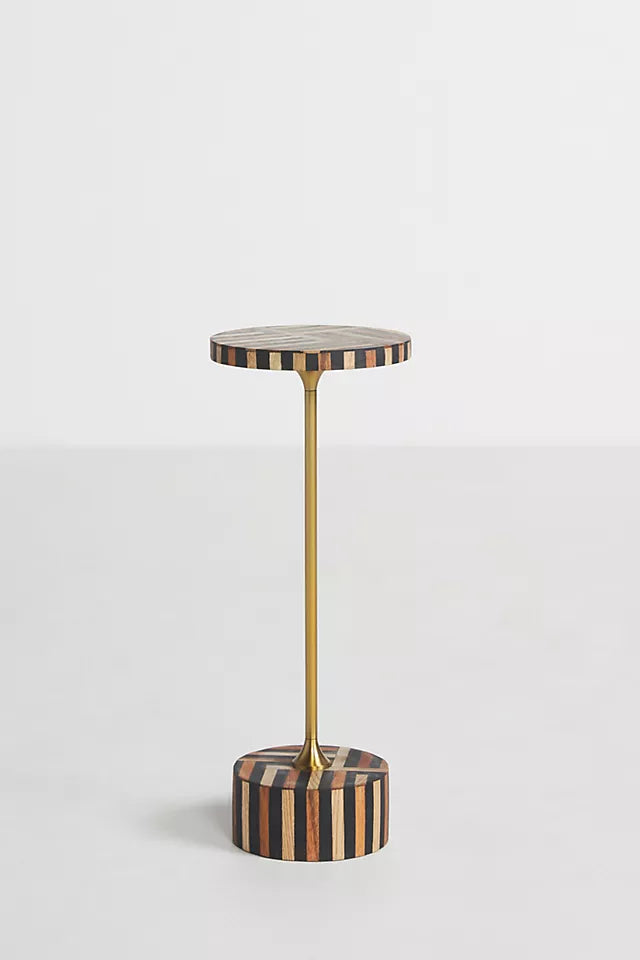 Mist Inlay Petite End Table - Ziba Homes