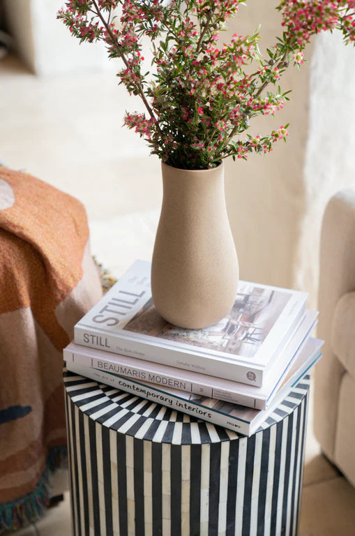 Savi Stripe Inlay End Table - Ziba Homes