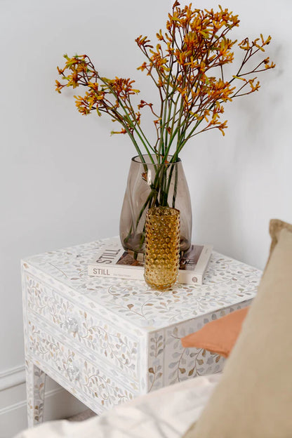 Willow Mother Of Pearl Side Table - Ziba Homes
