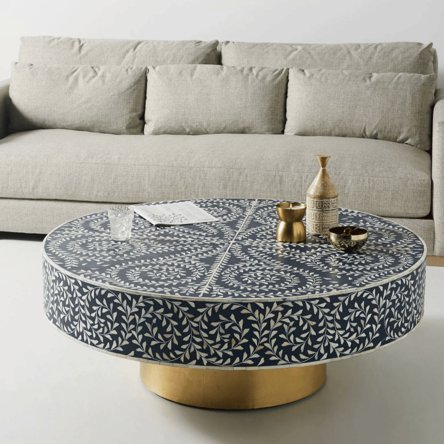 Sylvan Inlay Coffee Table - Ziba Homes