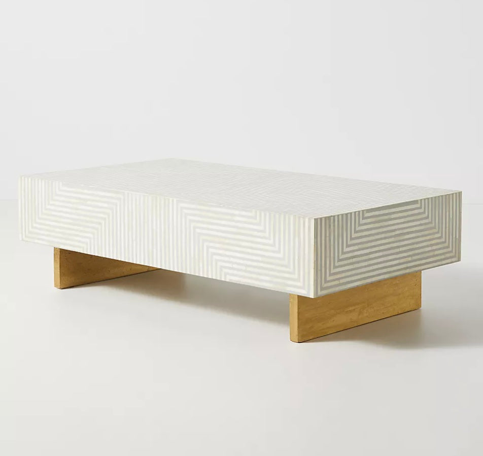 Savi Stripe Inlay Coffee Table D - Ziba Homes