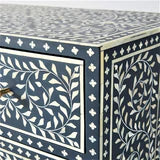 Ikat Inlay Drawer Storage Cabinet - Ziba Homes