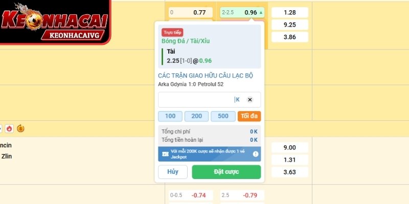 Hình thức cá độ tài xỉu 2.25 trái hấp dẫn