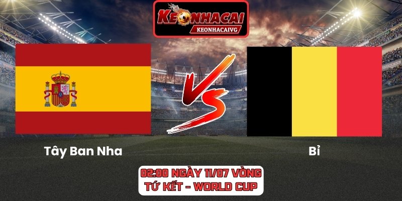 Tây Ban Nha vs Bỉ